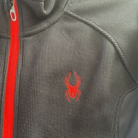 Spyder Men’s Constant Core Full Zip Jacket Size L GUC Black - Picture 4 of 7